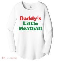 Daddy Little Meatball Italian Ironic Funny Meme Women's Perfect Tri Tunic Long Sleeve Shirt thumb 0