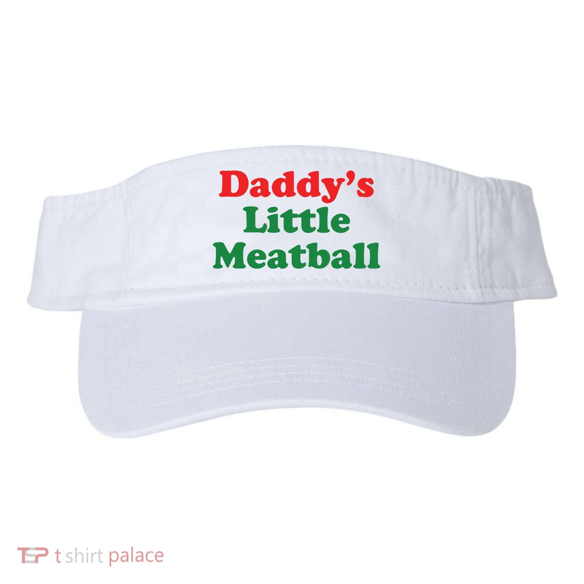 Daddy Little Meatball Italian Ironic Funny Meme Visor