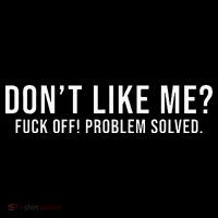 DonT Like Me Fuck Off! Problem Solved Women's Hoodie thumb 2