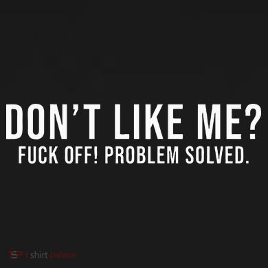 DonT Like Me Fuck Off! Problem Solved Short Acrylic Beanie