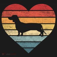 Dachshund Lover Owner Funny Gift Retro Sunset Dog Silhouette Mom Gift Ornament thumb 1