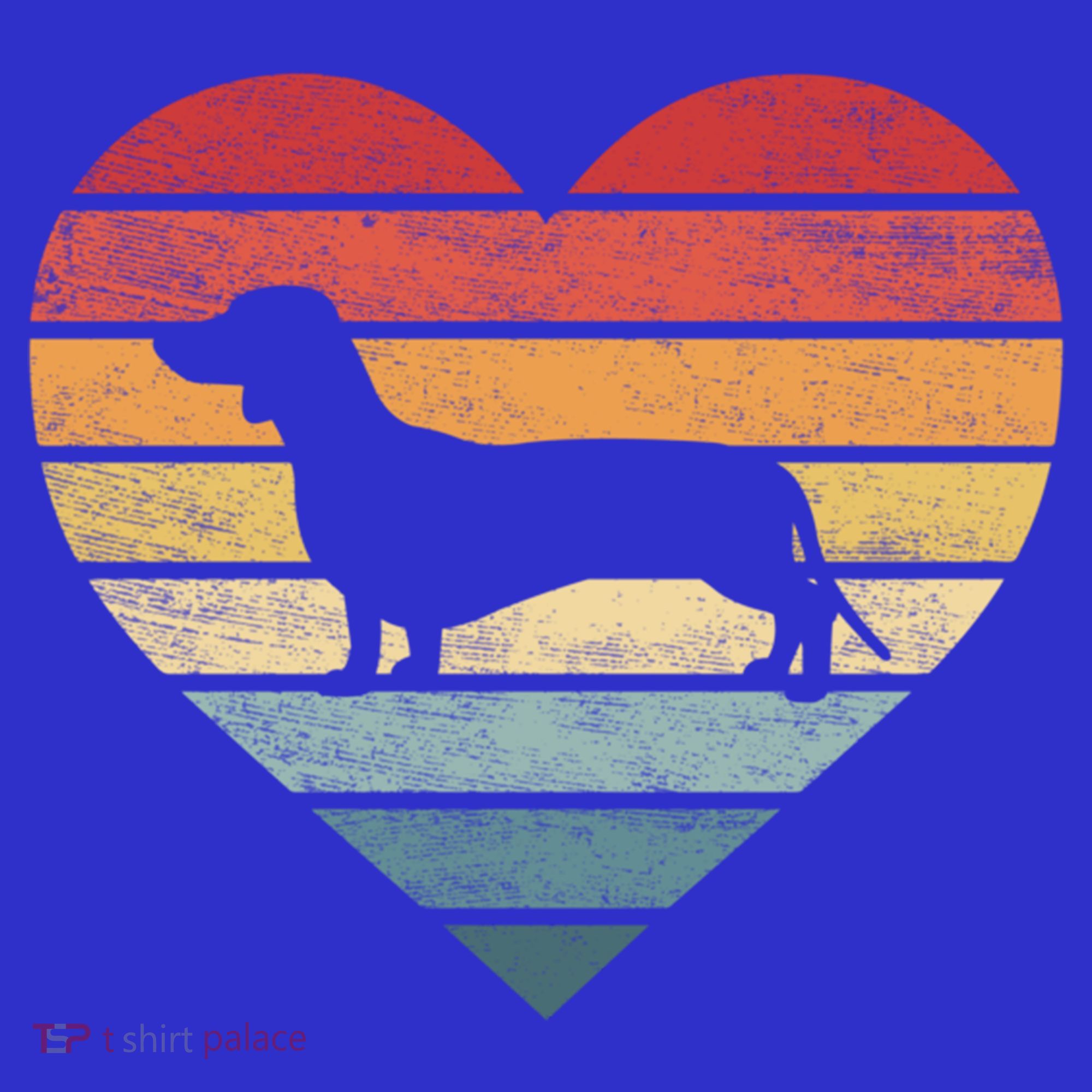 Dachshund Lover Owner Funny Gift Retro Sunset Dog Silhouette Mom Gift Apron