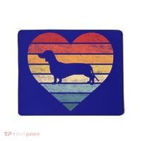Dachshund Lover Owner Funny Gift Retro Sunset Dog Silhouette Mom Gift Mousepad thumb 0