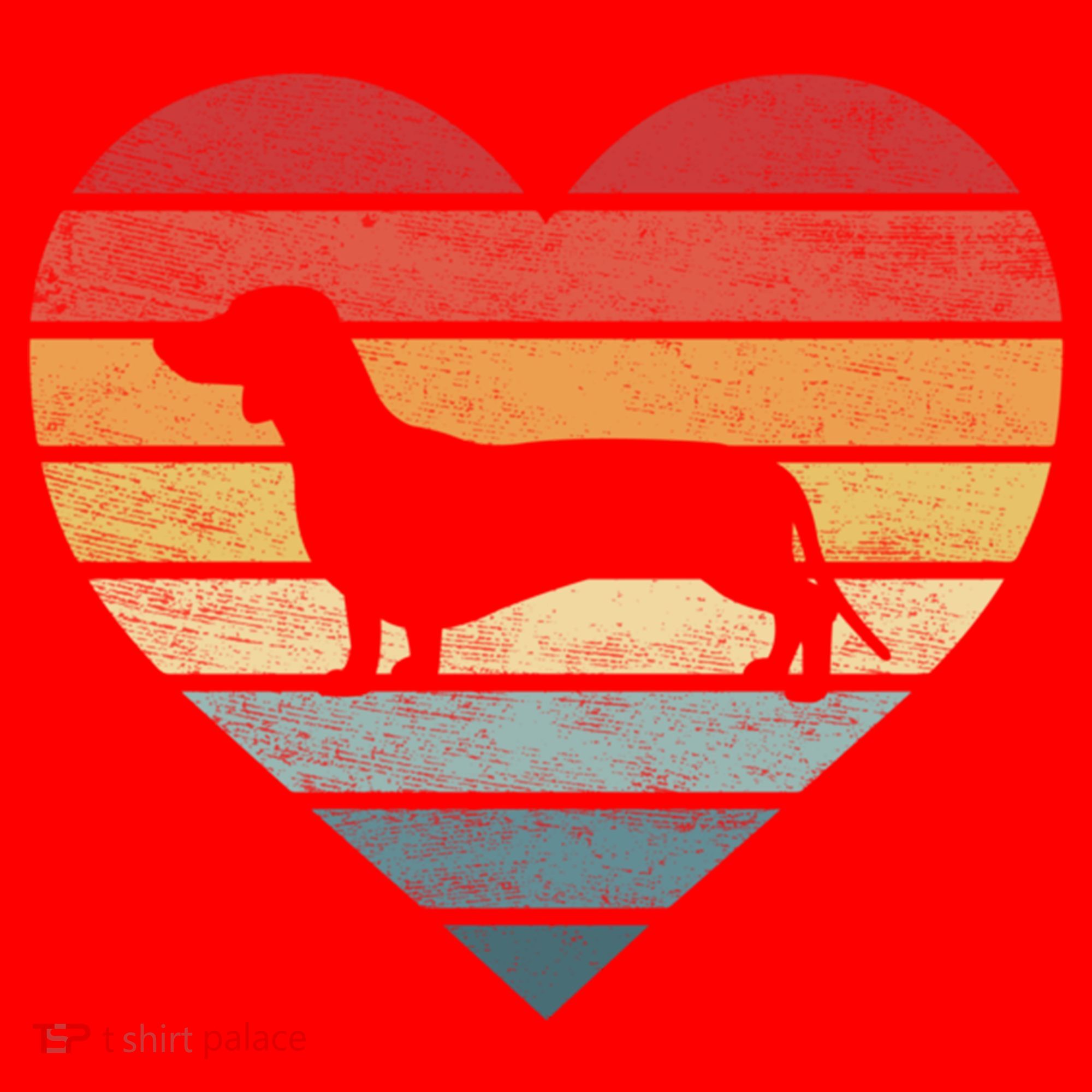 Dachshund Lover Owner Funny Gift Retro Sunset Dog Silhouette Mom Gift Santa Hat