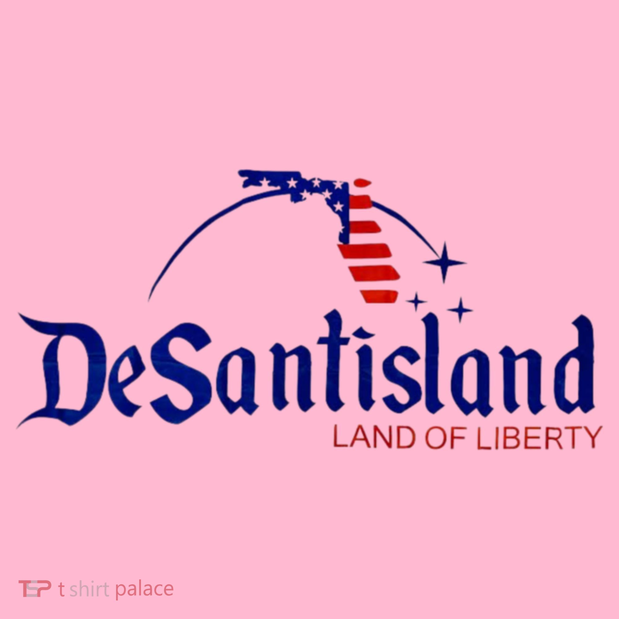 Desantisland Land Of Liberty Florida American Flag Coaster