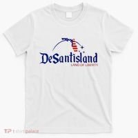 Desantisland Land Of Liberty Florida American Flag T-Shirt thumb 0