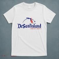 Desantisland Land Of Liberty Florida American Flag T-Shirt thumb 5
