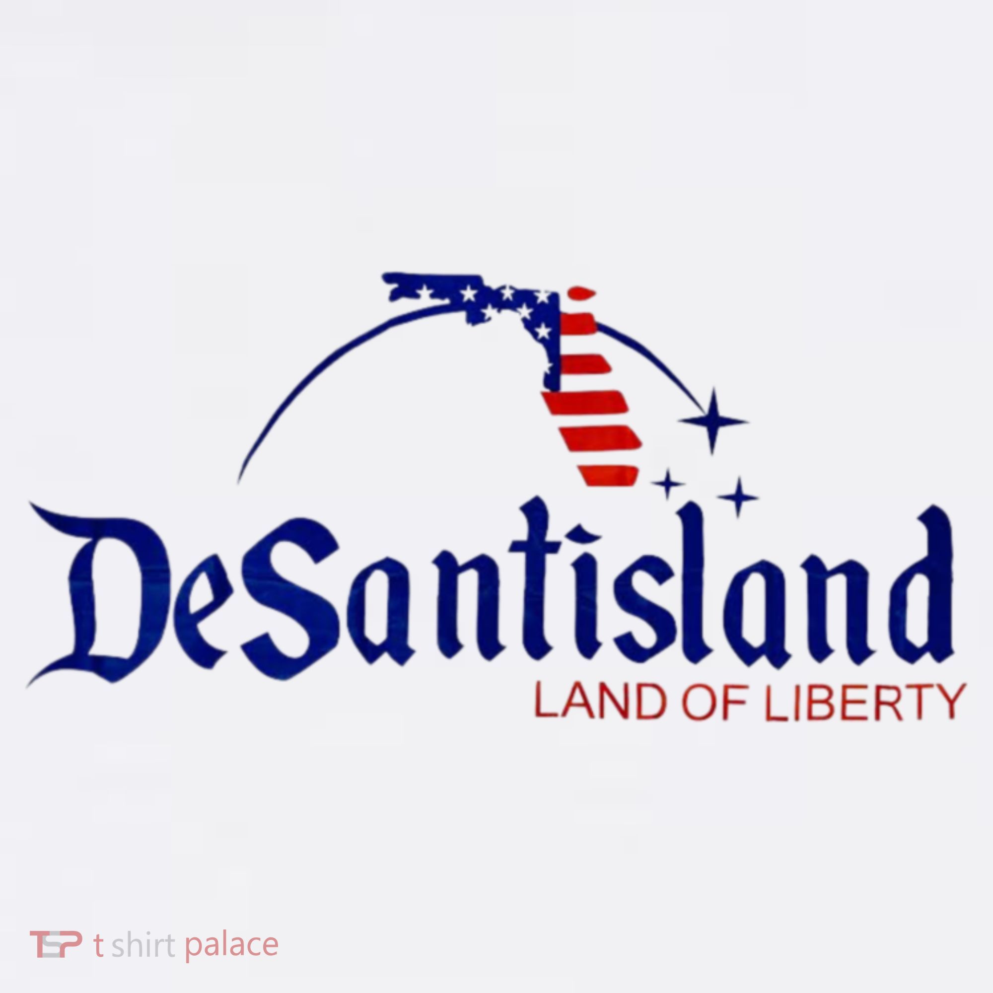 Desantisland Land Of Liberty Florida American Flag T-Shirt