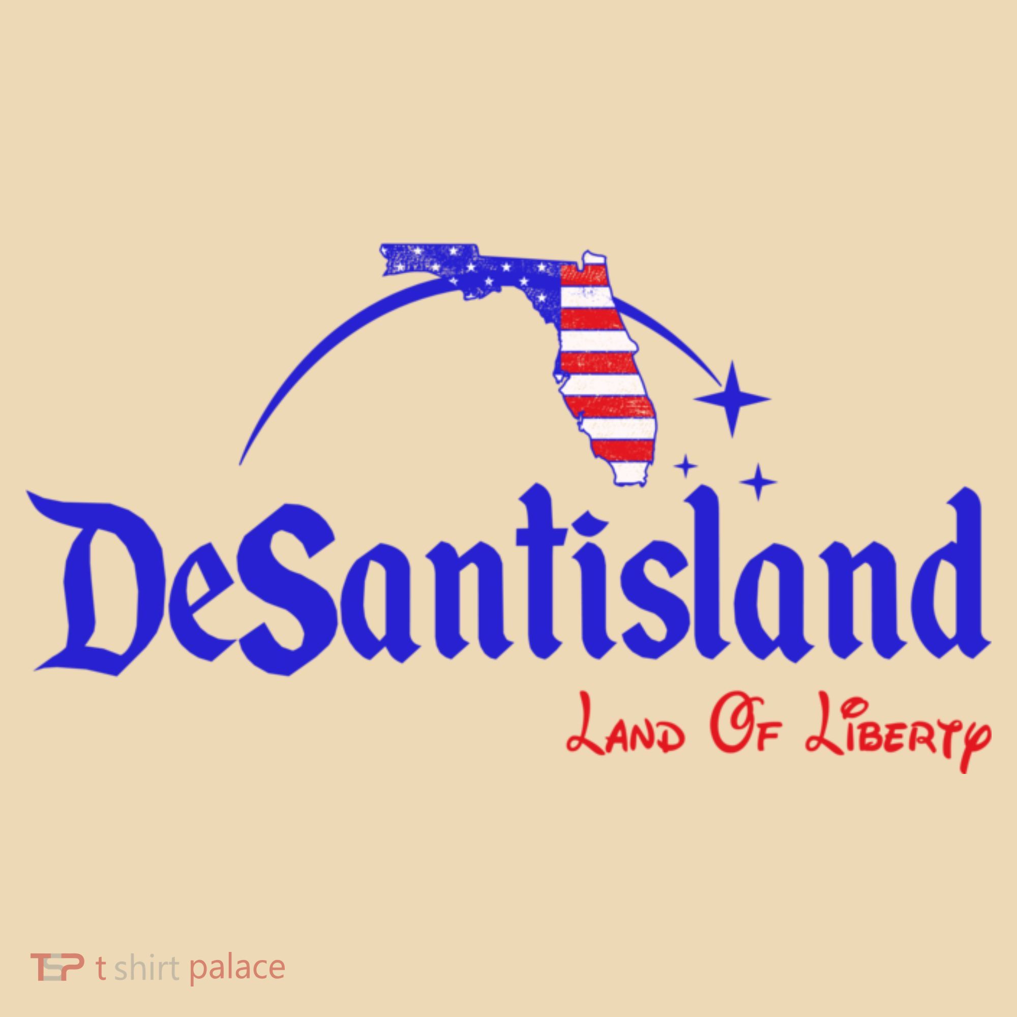 Desantisland Land Of Liberty Florida American Flag Tote Bag