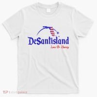 Desantisland Land Of Liberty Florida American Flag T-Shirt thumb 0