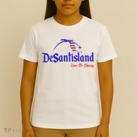 Desantisland Land Of Liberty Florida American Flag T-Shirt thumb 4