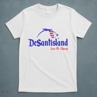 Desantisland Land Of Liberty Florida American Flag T-Shirt thumb 5