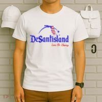 Desantisland Land Of Liberty Florida American Flag T-Shirt thumb 6