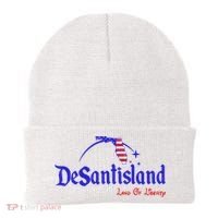 Desantisland Land Of Liberty Florida American Flag Beanie thumb 0