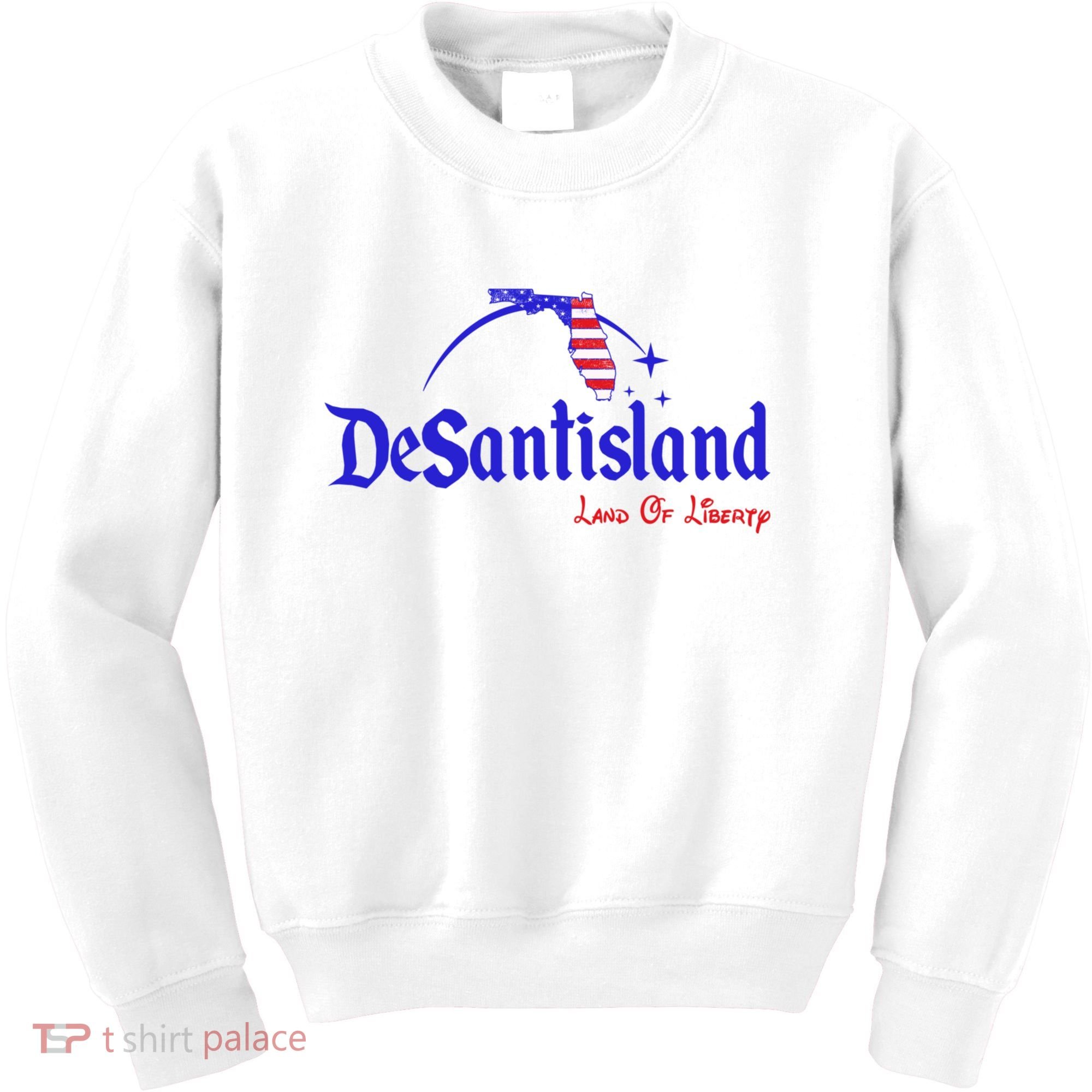 Desantisland Land Of Liberty Florida American Flag Kids Sweatshirt