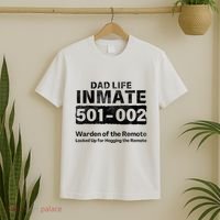 Dad Life Prisoner Inmate Funny Jail Halloween Costume T-Shirt thumb 2