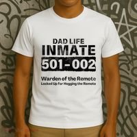 Dad Life Prisoner Inmate Funny Jail Halloween Costume T-Shirt thumb 3