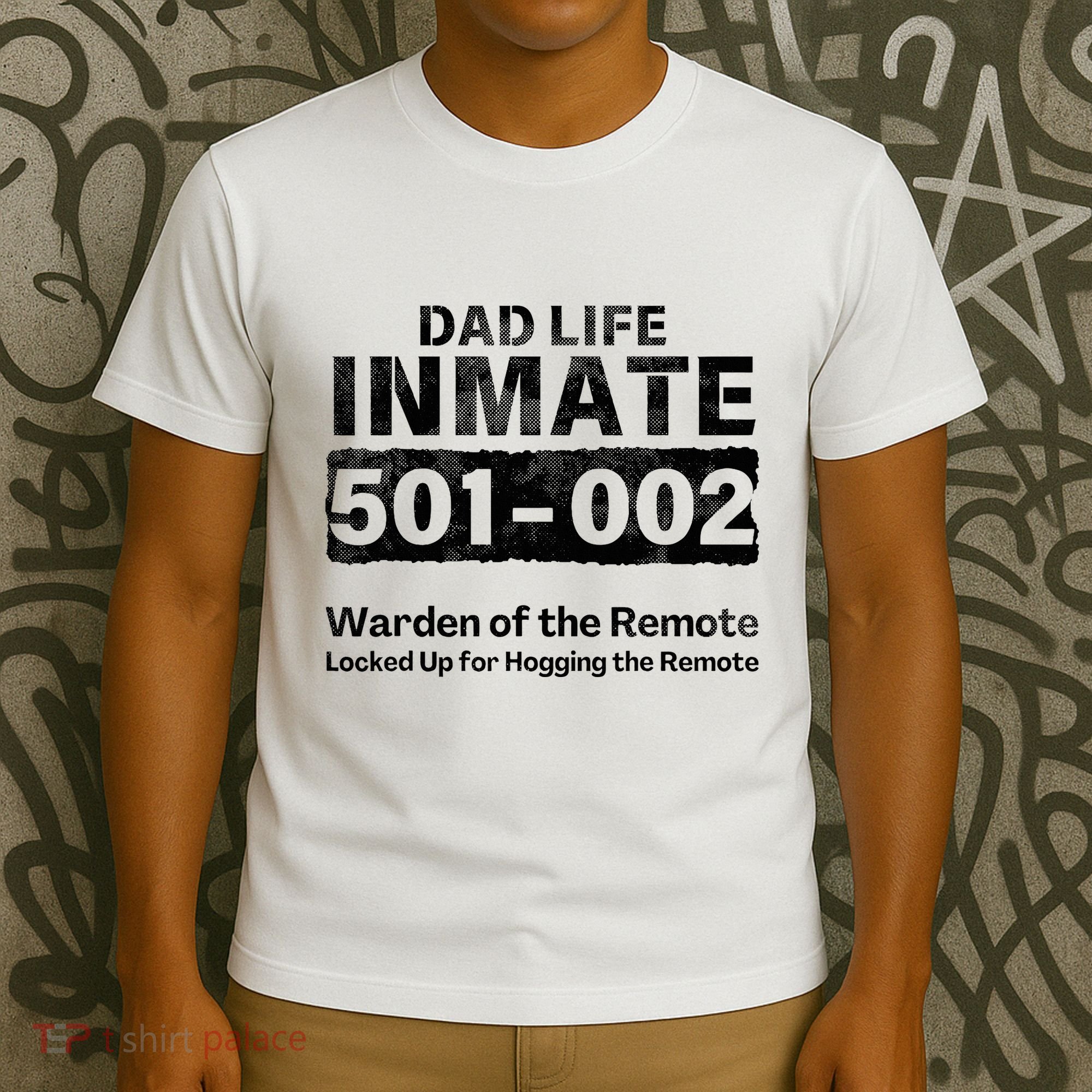 Dad Life Prisoner Inmate Funny Jail Halloween Costume T-Shirt