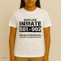 Dad Life Prisoner Inmate Funny Jail Halloween Costume T-Shirt thumb 4