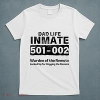 Dad Life Prisoner Inmate Funny Jail Halloween Costume T-Shirt thumb 5