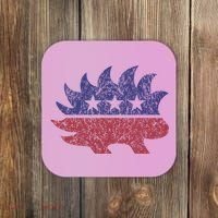 Distressed Libertarian Porcupine Cool Stylized Freedom Coaster thumb 0