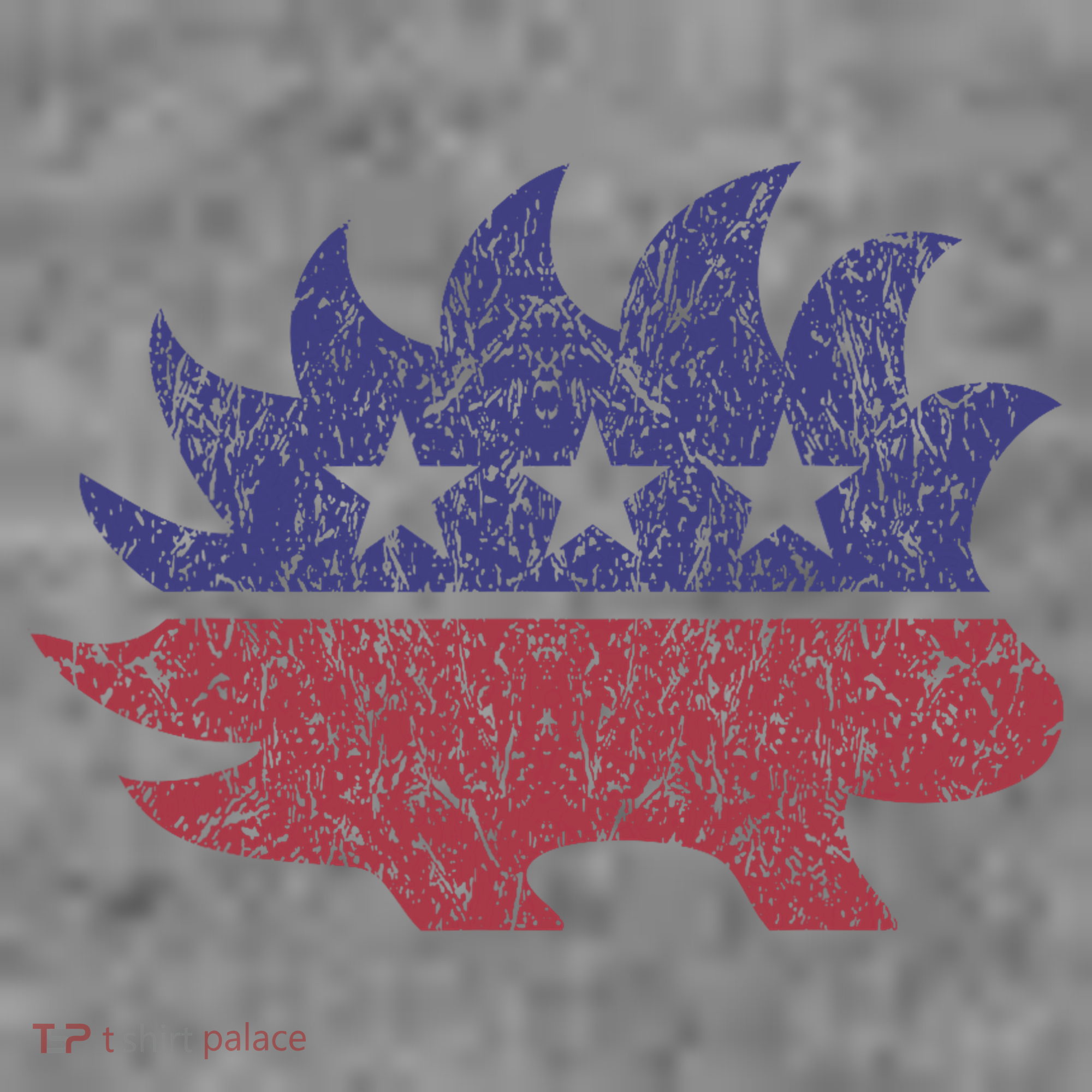 Distressed Libertarian Porcupine Cool Stylized Freedom Toddler Hoodie
