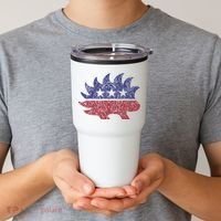Distressed Libertarian Porcupine Cool Stylized Freedom Tumbler thumb 2