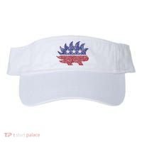 Distressed Libertarian Porcupine Cool Stylized Freedom Visor thumb 0