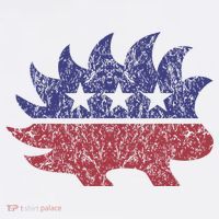 Distressed Libertarian Porcupine Cool Stylized Freedom Kids Hoodie thumb 5