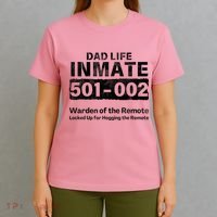 Dad Life Prisoner Inmate Jail Halloween Costume T-Shirt thumb 4