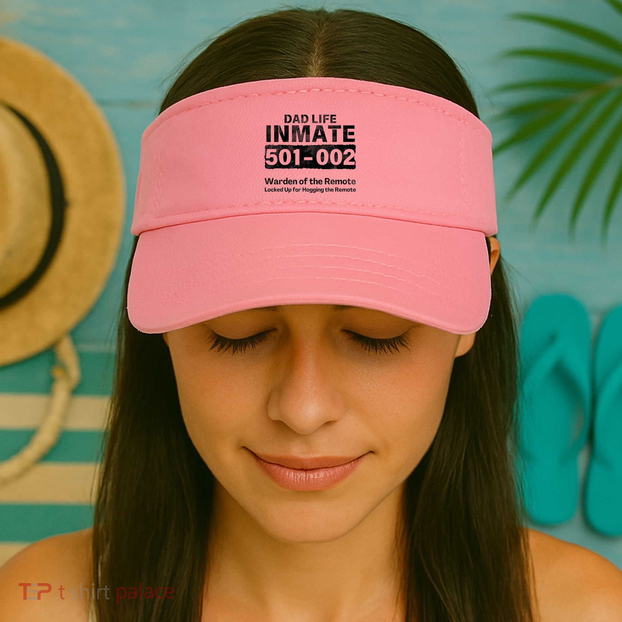 Dad Life Prisoner Inmate Jail Halloween Costume Visor