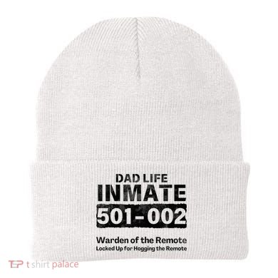 Dad Life Prisoner Inmate Jail Halloween Costume Beanie
