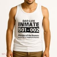 Dad Life Prisoner Inmate Jail Halloween Costume Tank Top thumb 3