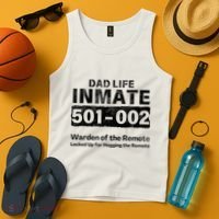 Dad Life Prisoner Inmate Jail Halloween Costume Tank Top thumb 4