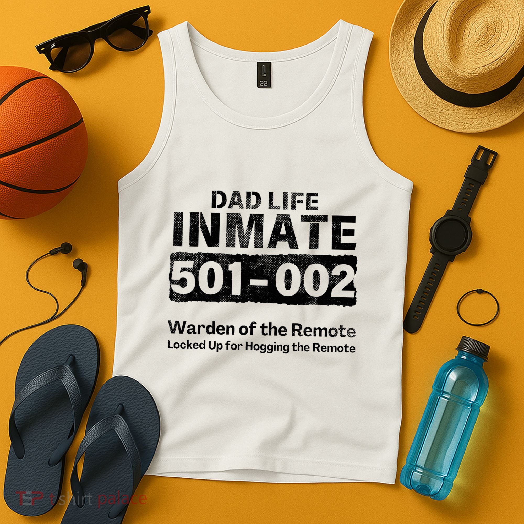 Dad Life Prisoner Inmate Jail Halloween Costume Tank Top