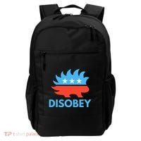 Disobey Libertarian Porcupine Resist Tyranny Gift Backpack thumb 0