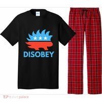 Disobey Libertarian Porcupine Resist Tyranny Gift Pajama Set thumb 0