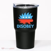 Disobey Libertarian Porcupine Resist Tyranny Gift Tumbler thumb 0
