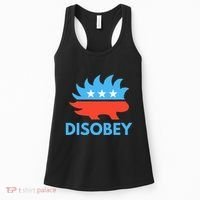 Disobey Libertarian Porcupine Resist Tyranny Gift Women's Tank Top thumb 0