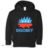 Disobey Libertarian Porcupine Resist Tyranny Gift Toddler Hoodie thumb 0