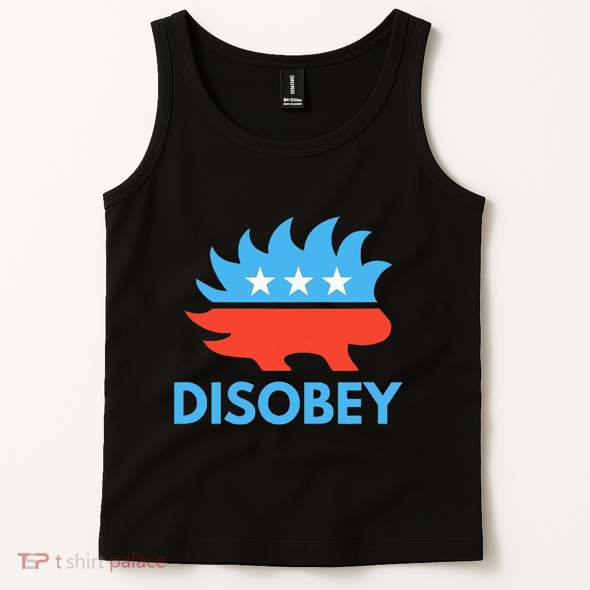 Disobey Libertarian Porcupine Resist Tyranny Gift Tank Top