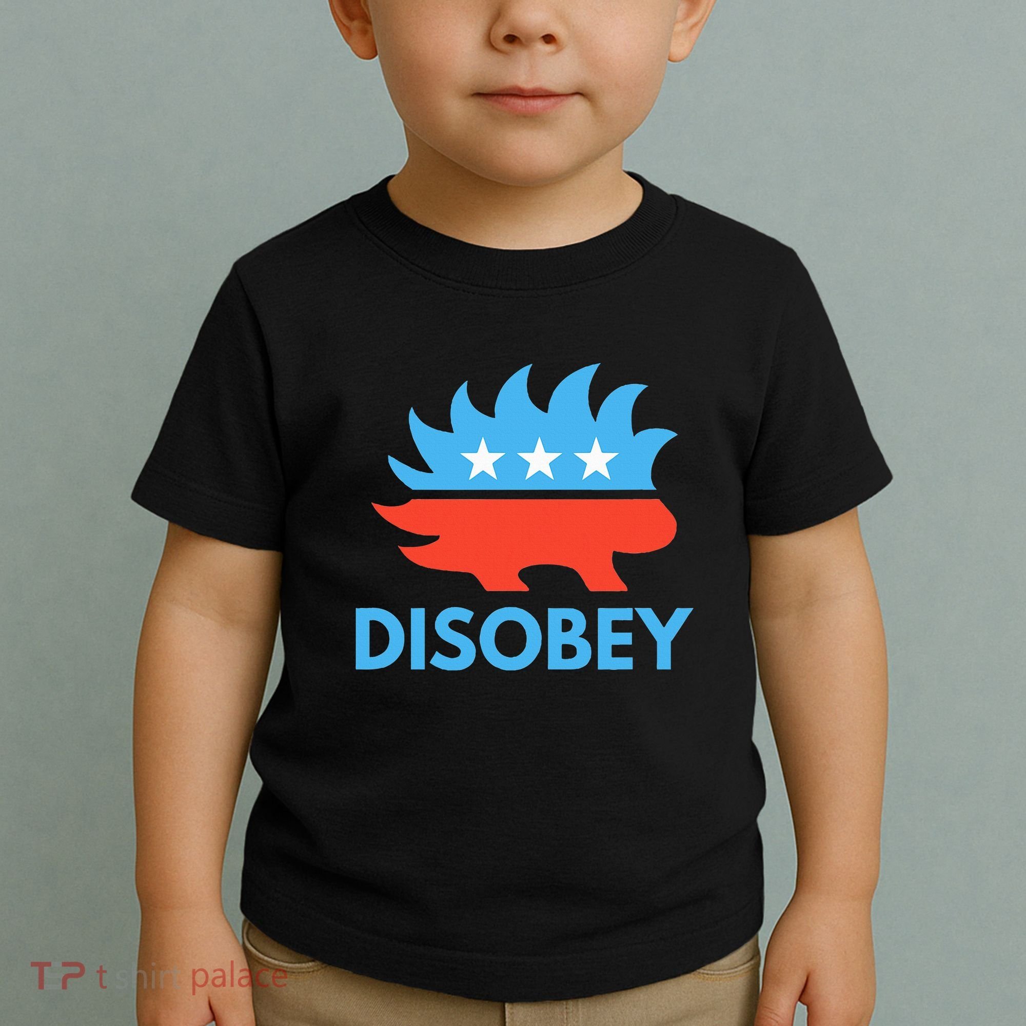 Disobey Libertarian Porcupine Resist Tyranny Gift Toddler T-Shirt