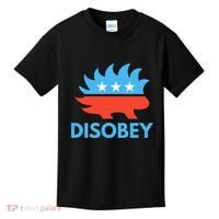 Disobey Libertarian Porcupine Resist Tyranny Gift Kids T-Shirt thumb 0