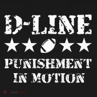 D Line Punishment In Motion Football Defensive Lineman Women's Hoodie thumb 2