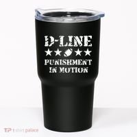 D Line Punishment In Motion Football Defensive Lineman Tumbler thumb 0