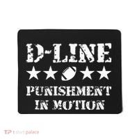 D Line Punishment In Motion Football Defensive Lineman Mousepad thumb 0