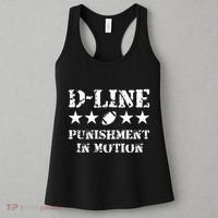 D Line Punishment In Motion Football Defensive Lineman Women's Tank Top thumb 3