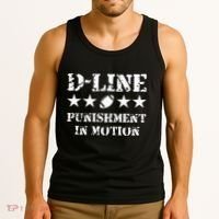 D Line Punishment In Motion Football Defensive Lineman Tank Top thumb 3