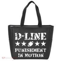 D Line Punishment In Motion Football Defensive Lineman Tote Bag thumb 0