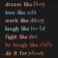 Dream Like Pony Love Like Soda Work Like Darry Laugh Like Two Bit Women's Hoodie thumb 2
